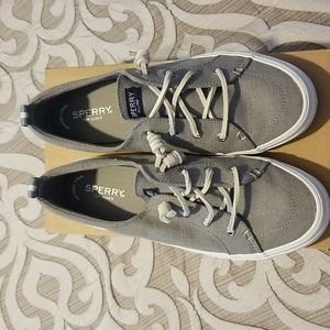 Womens Sperry Gray Sneakers size 9- never worn
